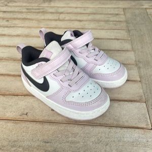 Nike toddler girl court borough low purple sneakers size 7c